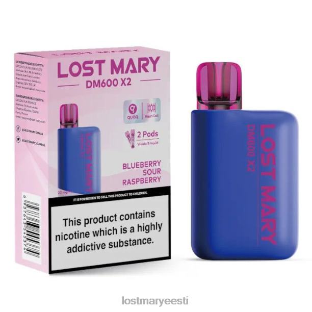 Lost Mary Eesti - kadunud mary dm600 x2 ühekordne vape mustikas hapu vaarikas 24N60202