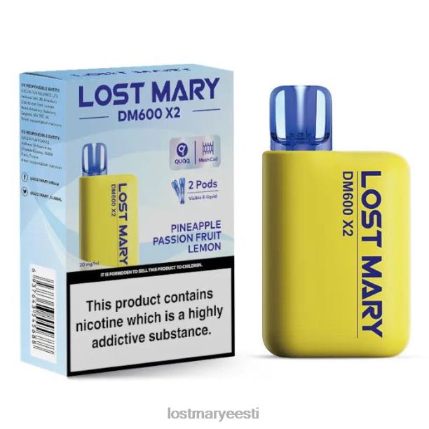 Lost Mary Vape Price - kadunud mary dm600 x2 ühekordne vape ananassi kannatusvilja sidrun 24N60197