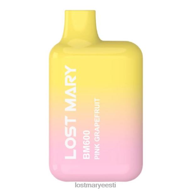 Lost Mary Flavours New - kadunud mary bm600 ühekordne vape roosa greip 24N60154