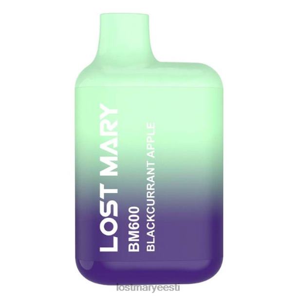 Lost Mary Flavours - kadunud mary bm600 ühekordne vape mustsõstra õun 24N60135