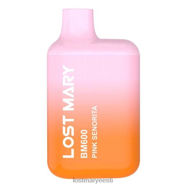 Lost Mary Online - kadunud mary bm600 ühekordne vape roosa senorita 24N60128