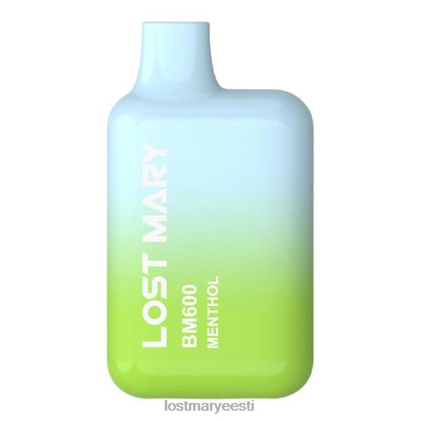 Lost Mary Vape EU - kadunud mary bm600 ühekordne vape mentool 24N60153