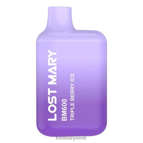 Lost Mary Vape - kadunud mary bm600 ühekordne vape kolmekordne marjajää 24N60131
