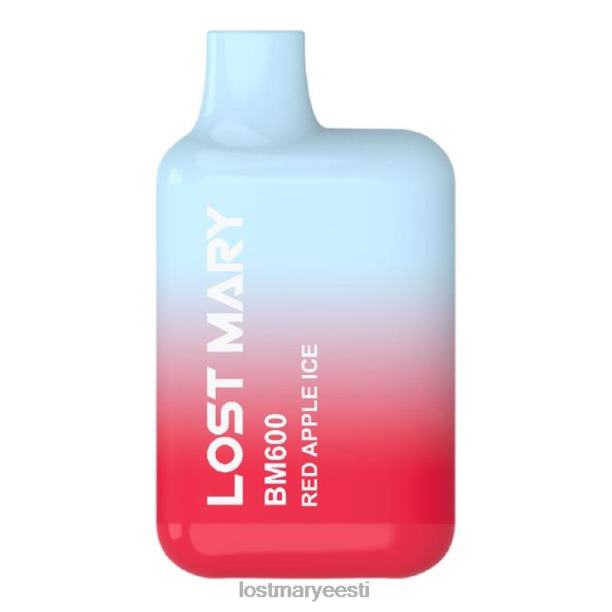 Lost Mary Vape - kadunud mary bm600 ühekordne vape punase õuna jää 24N60151