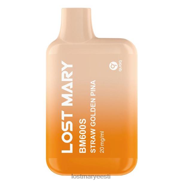 Lost Mary Vape Sale - kadunud mary bm600s 20mg ühekordne vape õlgkuldne pina 24N60170