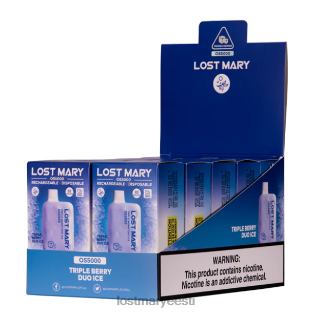 Lost Mary Flavours New - kadunud mary os5000 triple berry duo jää 24N6074