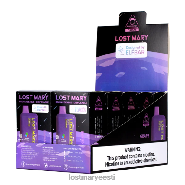 Lost Mary Flavours New - kadunud mary os5000 viinamari 24N6034