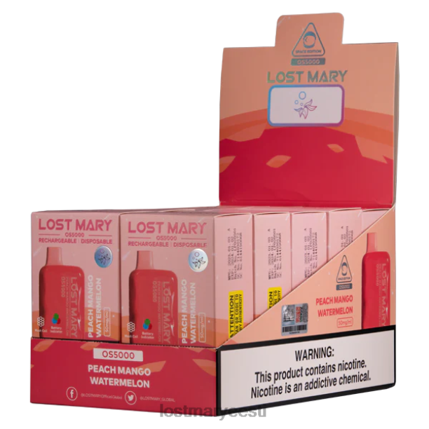 Lost Mary Flavours New - kadunud mary os5000 virsiku mango arbuus 24N6054