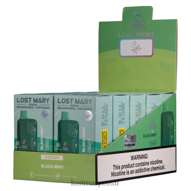 Lost Mary Vape Sale - kadunud mary os5000 must piparmünt 24N6010
