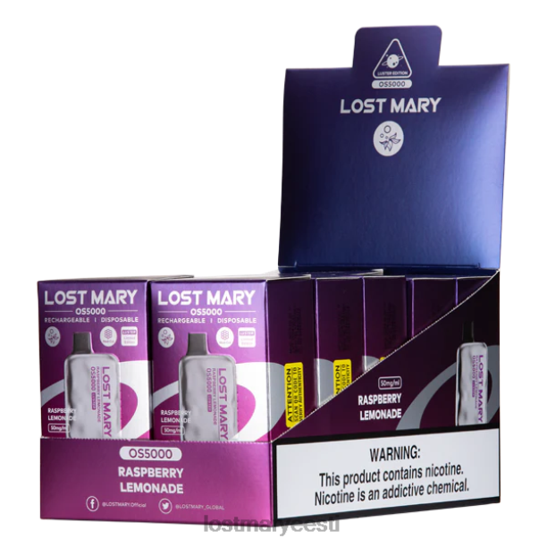 Lost Mary Vape Sale - kaotas mary os5000 sära vaarika limonaad 24N6060