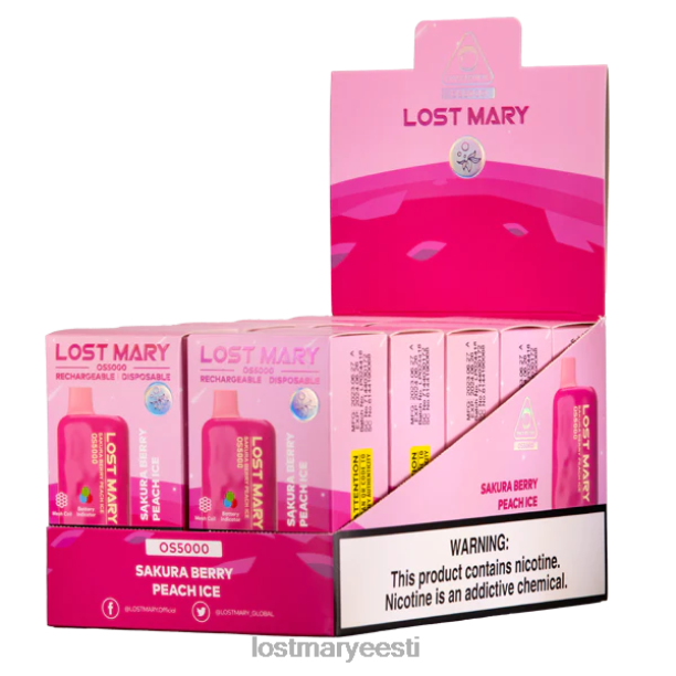 Lost Mary Vape - kadunud mary os5000 sakura marja virsikujää 24N6061
