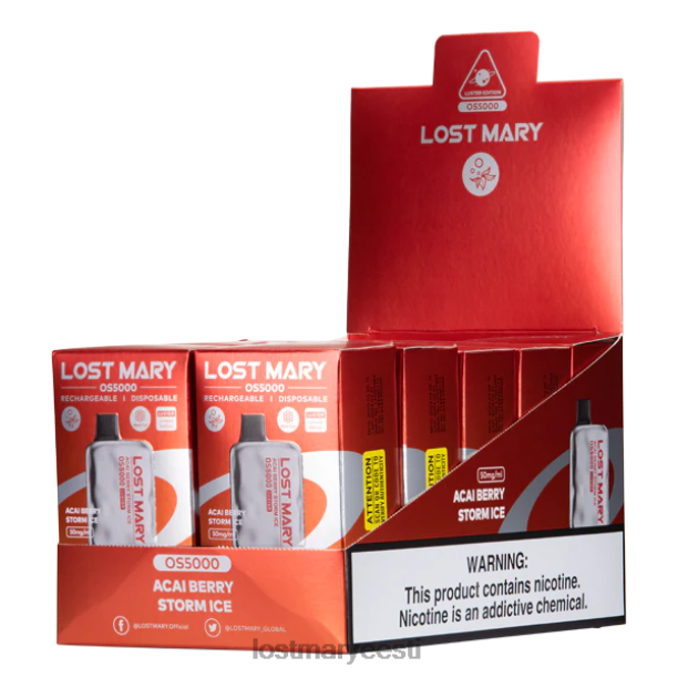 Lost Mary Vape - kaotas mary os5000 sära acai marja tormijää 24N601