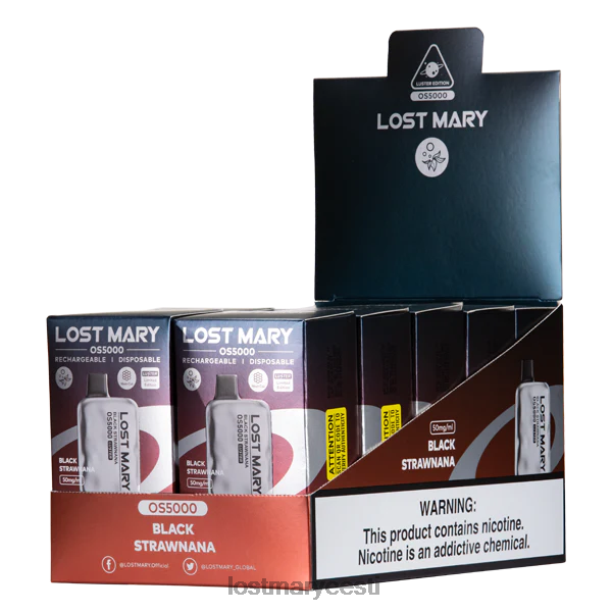 Lost Mary Vape - kaotas mary os5000 sära must strawnana 24N6011