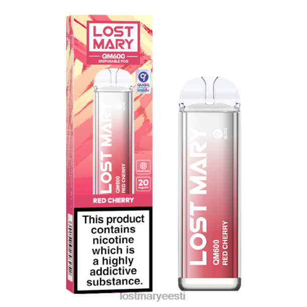 Lost Mary Eesti - kadunud mary qm600 ühekordne vape punane kirss 24N60162