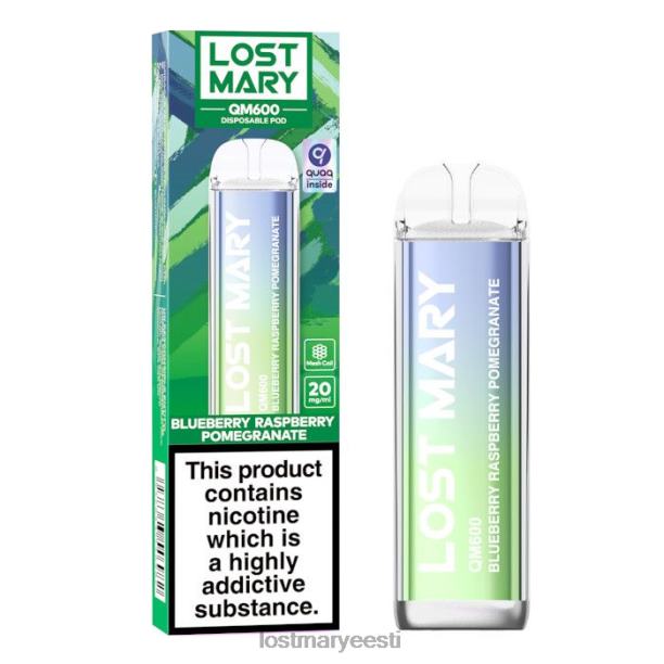 Lost Mary Online Store - kadunud mary qm600 ühekordne vape mustikas vaarikas granaatõun 24N60159