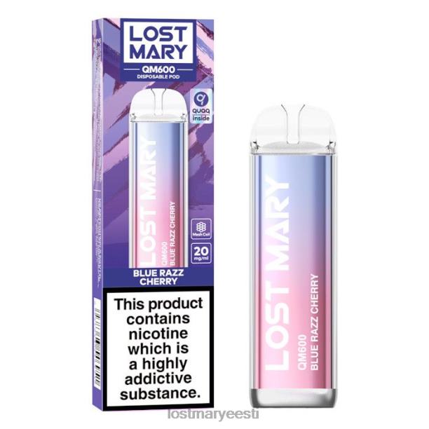 Lost Mary Price - kadunud mary qm600 ühekordne vape sinine razz kirss 24N60156