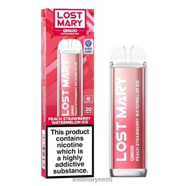 Lost Mary Price - kadunud mary qm600 ühekordne vape virsiku maasika arbuus 24N60166